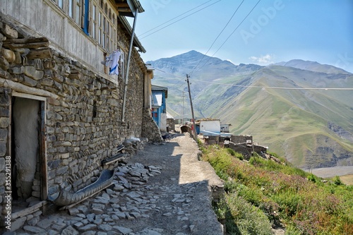 narrow street in the mountains
