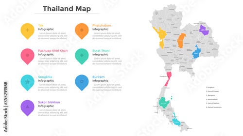 Vector Map Infographic