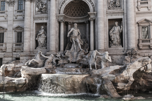 Trevi Fountain in Rome  Italy