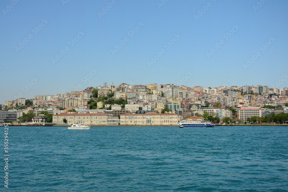 City scene of Istanbul in May Sunny day