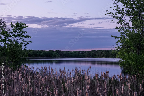 Dusk on Calpin Lake in Stone Mills Township © Richard C. Hamilton