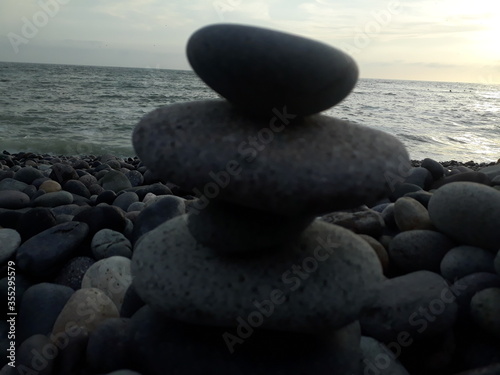 stones on the beach