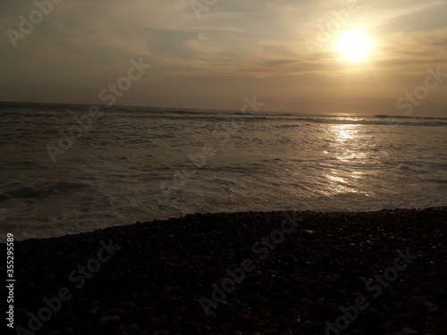 sunset on the beach