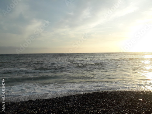 sunset on the beach