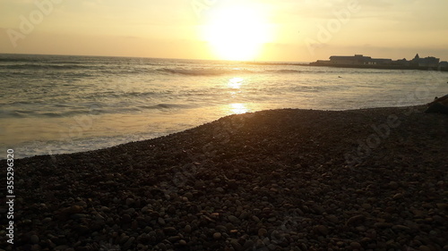 sunset on the beach