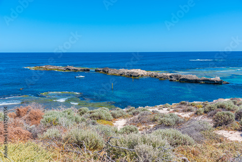 Cathedral rocks at Rottnest island in Australia photo