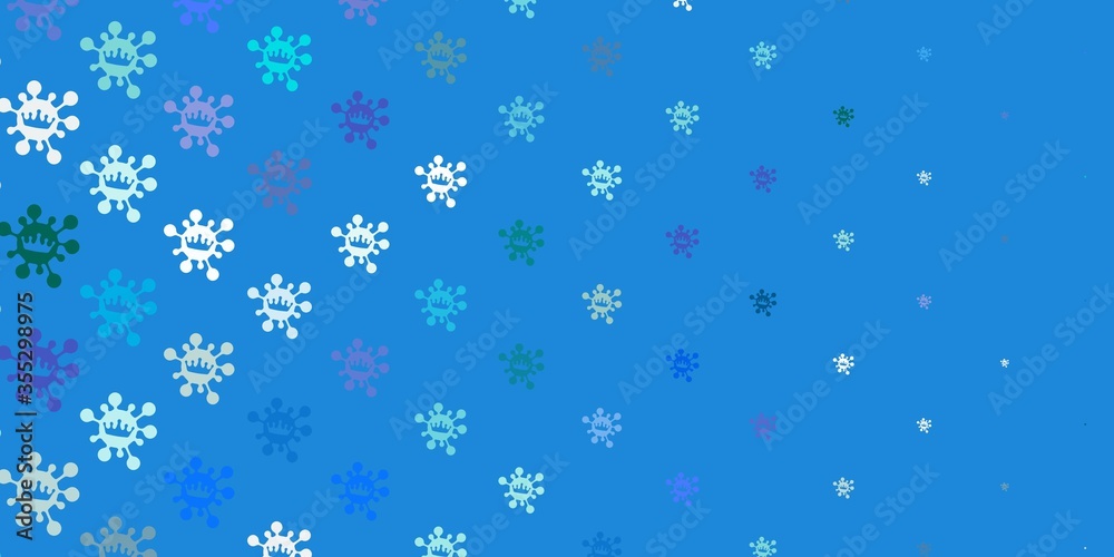 Light blue vector texture with disease symbols. Light blue vector texture with disease symbols.