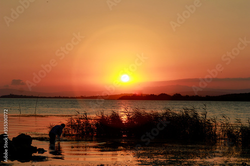great sunset visible from the Lakeshore