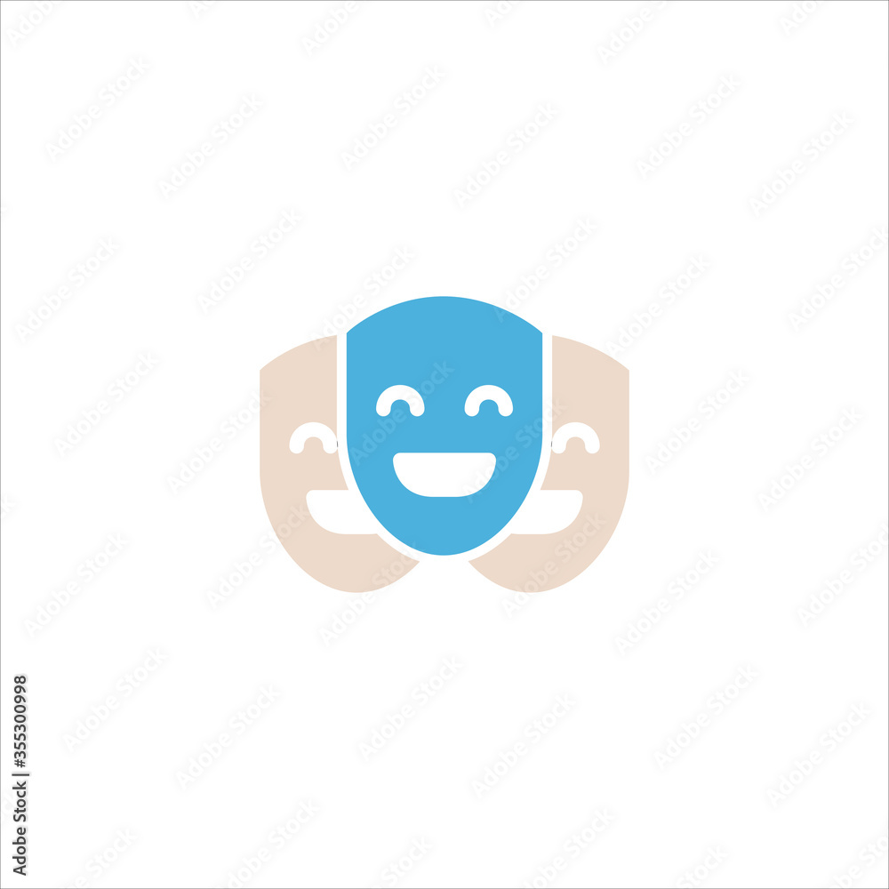 Fototapeta premium anti racism icon flat vector logo design trendy