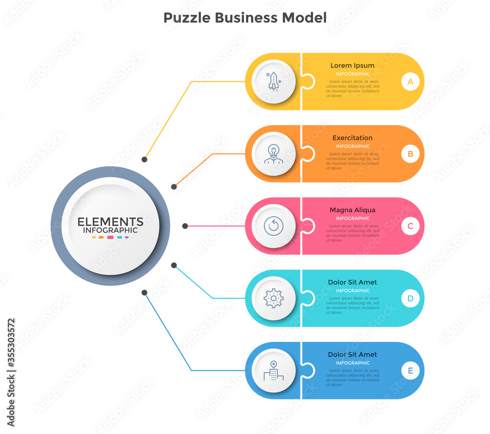 Modern Infographic Options Template Modern Infographic Options Template