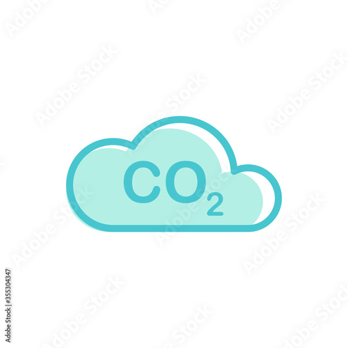 CO2 icon template