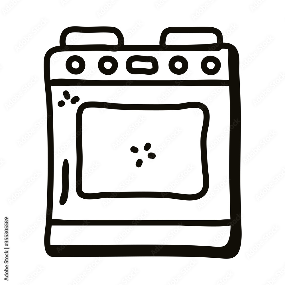 stove line style icon vector design stove line style icon vector design