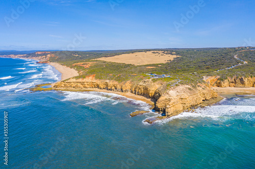 Natural landscape of Point Addis in Australia photo