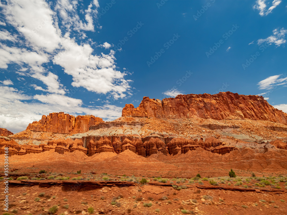 Beautiful landsacpe of Slickrock Divide of Capitol Reef National Park Beautiful landsacpe of Slickrock Divide of Capitol Reef National Park