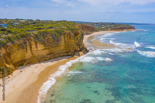 Natural landscape of eagle rock marine sanctuary in Australia photo