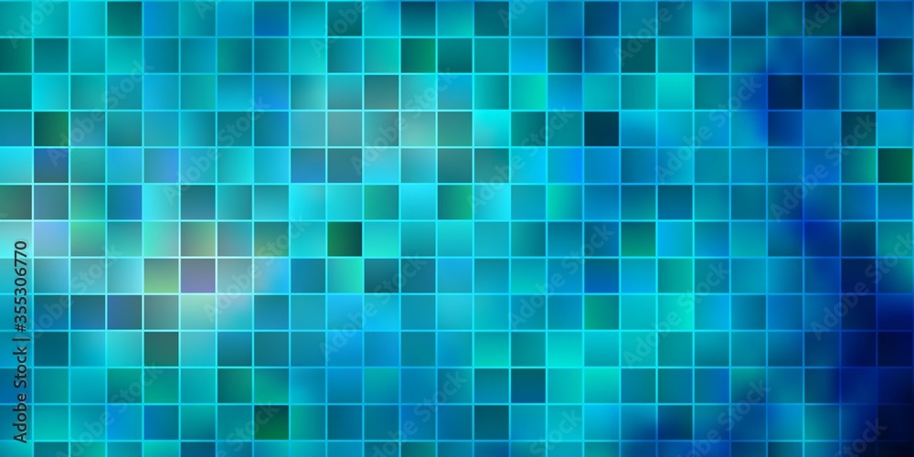 Fototapeta premium Light BLUE vector template with rectangles.
