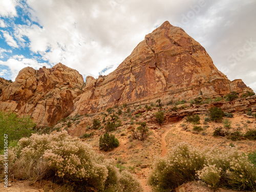 Beautiful landsacpe along the Capitol Gorge Road of Capitol Reef National Park