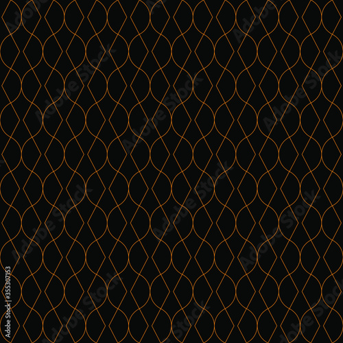 seamless repeated meandering patterns like chain as a ornament. it can be used as abstract background. traditional decorative arts.
