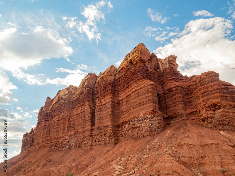 Beautiful landsacpe along the Scenic drive of Capitol Reef National Park