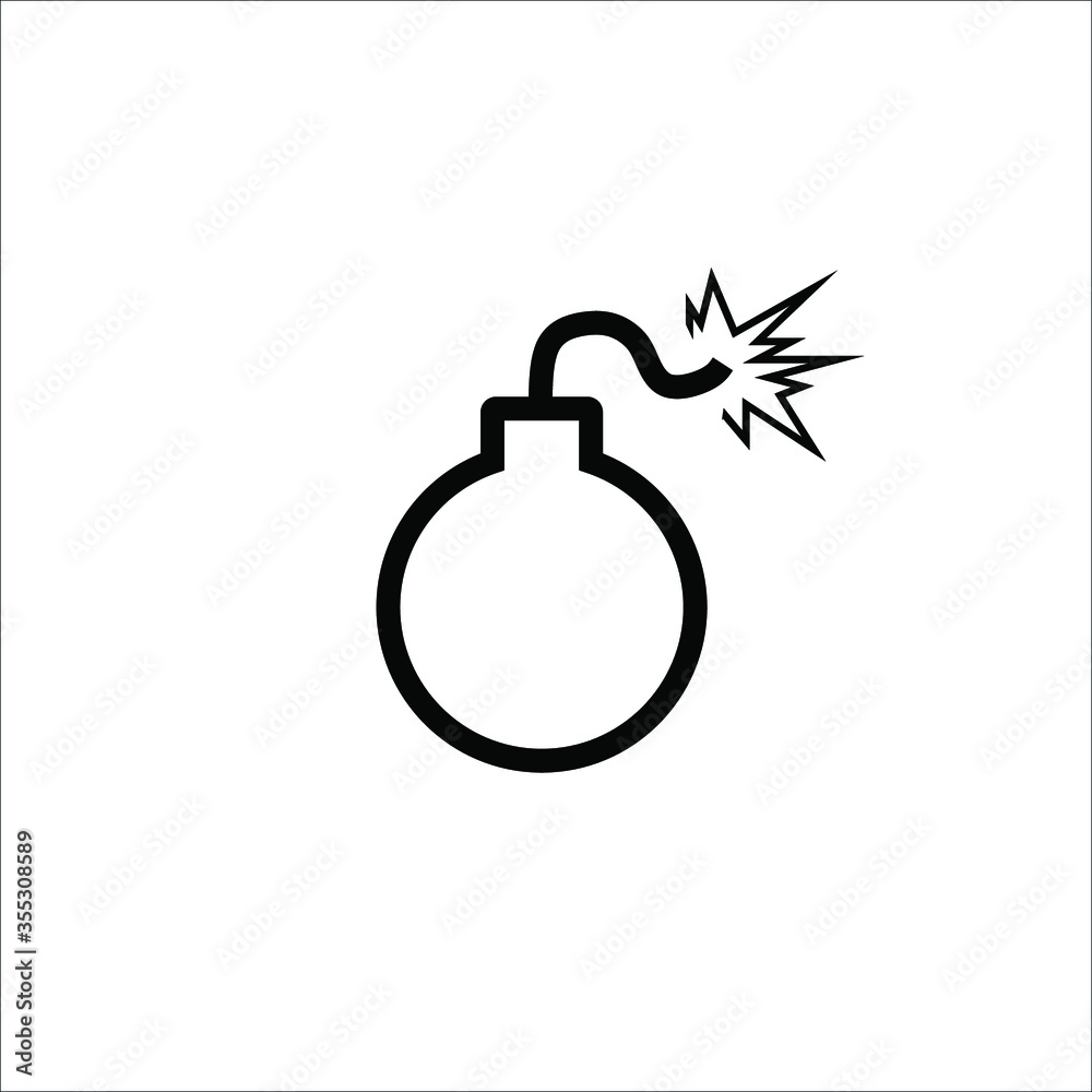 Obraz premium bomb icon vector
