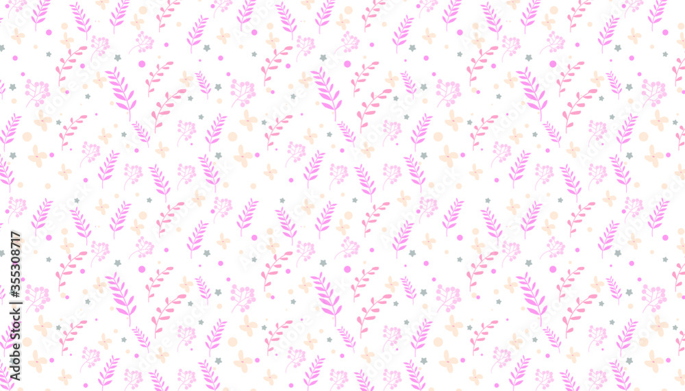 Seamless Cute Floral pattern in the small flower. Seamless Cute Floral pattern in the small flower.