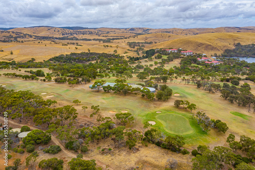 Golf course at Wirrina cove in Australia photo