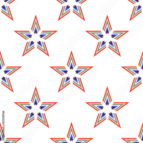 Seamless Pattern with stars. Abstract texture designs can be used for backgrounds, motifs, textile, wallpapers, fabrics, gift wrapping, templates. Design Paper For Scrapbook. Vector.