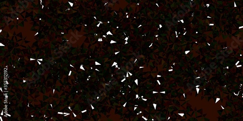 Light Green, Red vector texture with bright snowflakes.