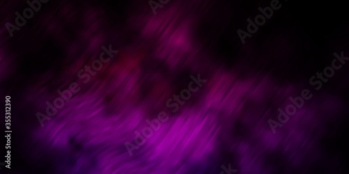 Dark Pink vector background with wry lines. Brand new colorful illustration with bent lines. Template for cellphones.