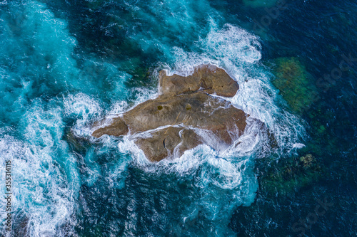 Aerial view of Greens pool in Australia photo