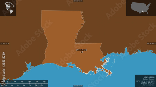 Louisiana, United States - composition. Pattern