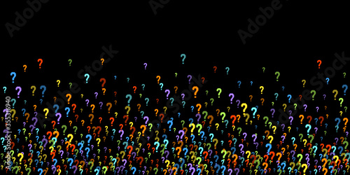 Question marks Quiz, doubt poll query public poll.