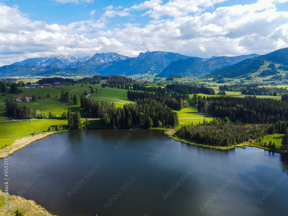 defaultWonderful small lake in the German Alps in Bavaria - typical landscape defaultWonderful small lake in the German Alps in Bavaria - typical landscape