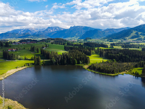 defaultWonderful small lake in the German Alps in Bavaria - typical landscape