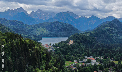 Beautiful Alpsee in Bavaria - the German Alps at Allgau