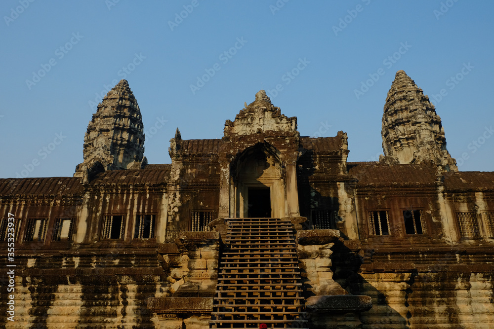 ruins of an ancient temple. Angkor wat, Siem Reap, Cambodia