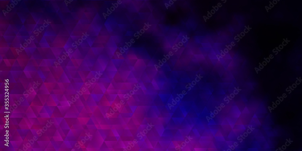 Dark Purple vector layout with lines, triangles. Dark Purple vector layout with lines, triangles.