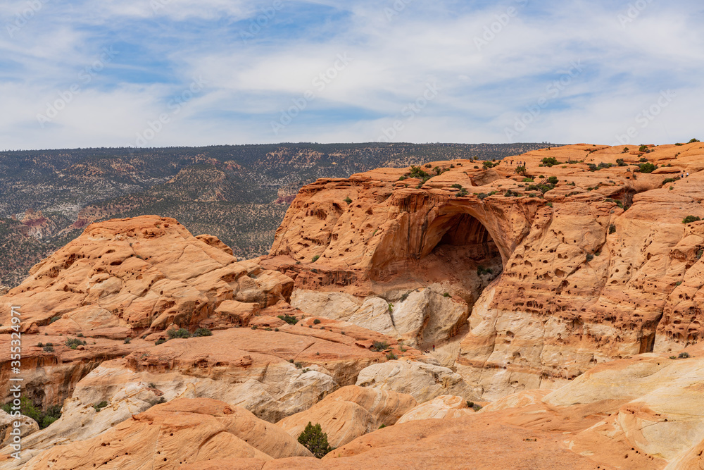 Daytime of the Beautiful Cassidy Arch of Capitol Reef National Park