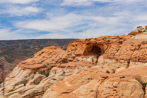 Daytime of the Beautiful Cassidy Arch of Capitol Reef National Park