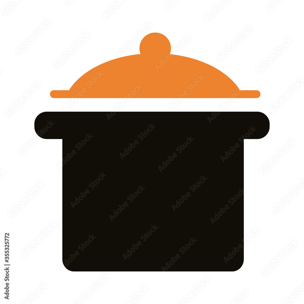 kitchen pot silhouette style icon kitchen pot silhouette style icon