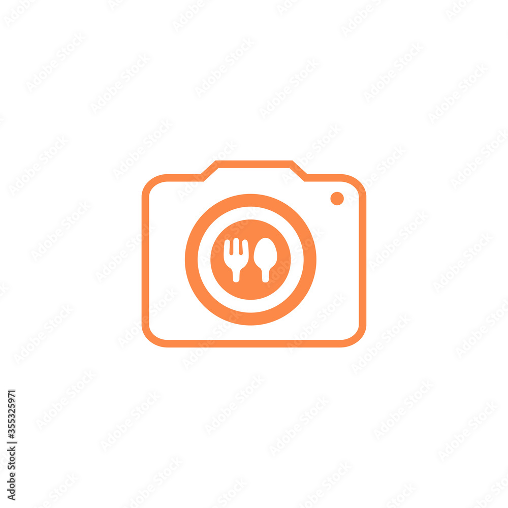 food photographer logo food photographer logo