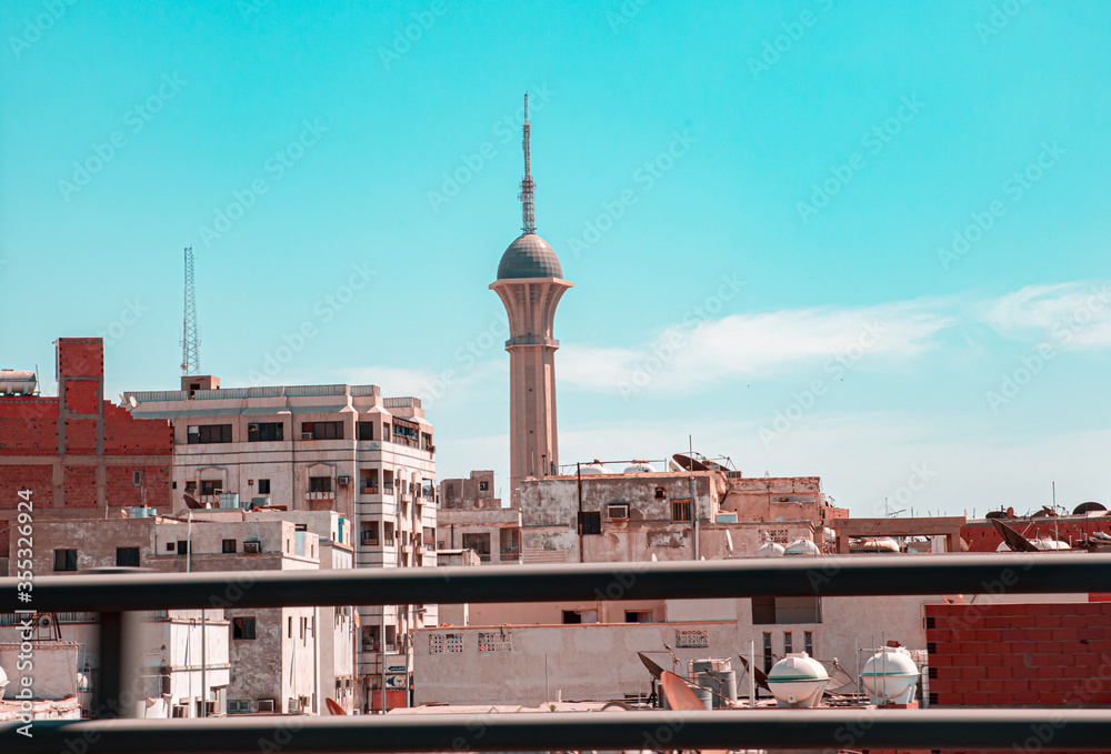 Telecommunication tower, Al Balad, Jeddah, Saudi Arabia