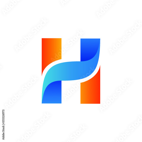 Letter h logo design in vector Free Download Letter h logo design in vector - GFXLoad