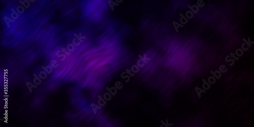 Dark Purple vector background with bent lines. Colorful illustration, which consists of curves. Pattern for ads, commercials.