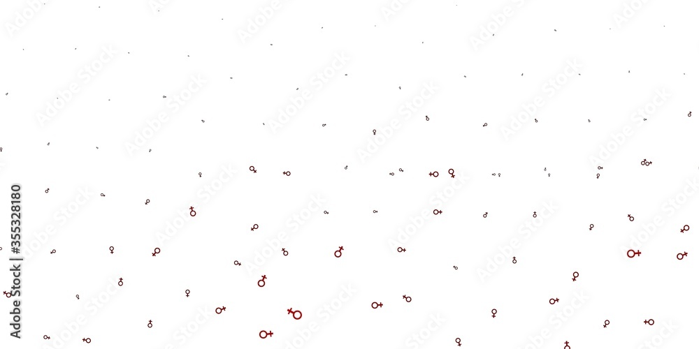 Light Brown vector backdrop with woman's power symbols. Light Brown vector backdrop with woman's power symbols.