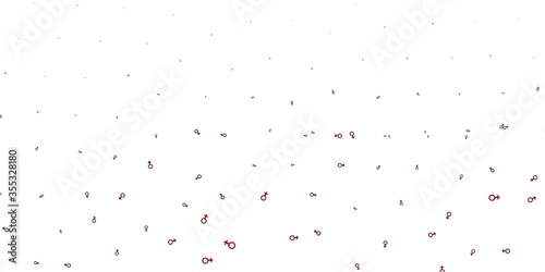 Light Brown vector backdrop with woman's power symbols.