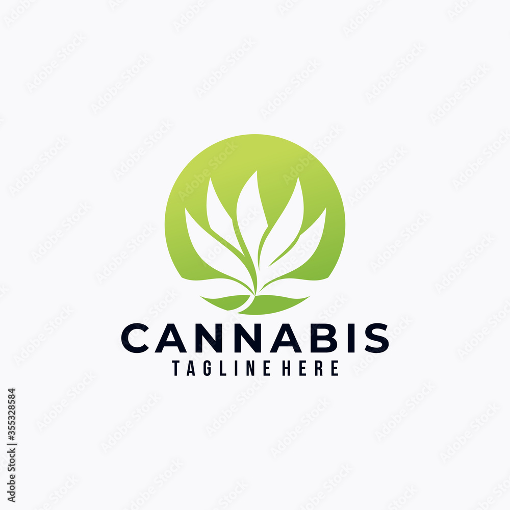 cannabis logo icon vector isolated cannabis logo icon vector isolated