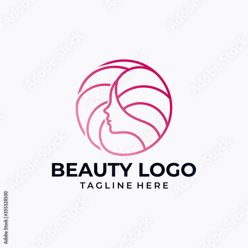 beauty logo icon vector isolated