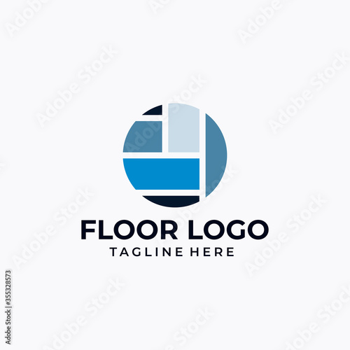 floor logo icon vector isolated