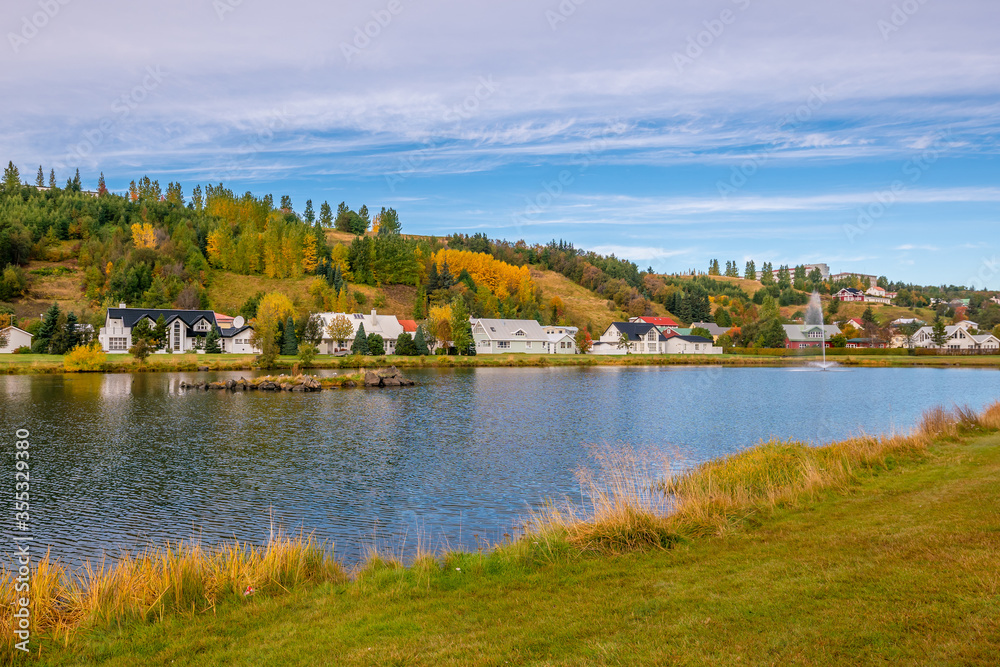 Iceland beautiful landscape, Icelandic nature landscape.